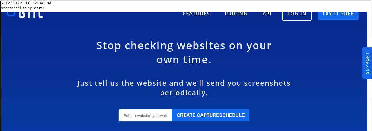 timestamp added to capture