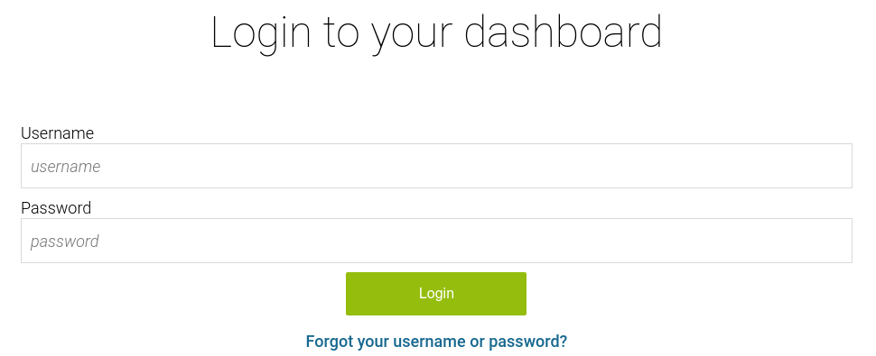 Browshot login page
