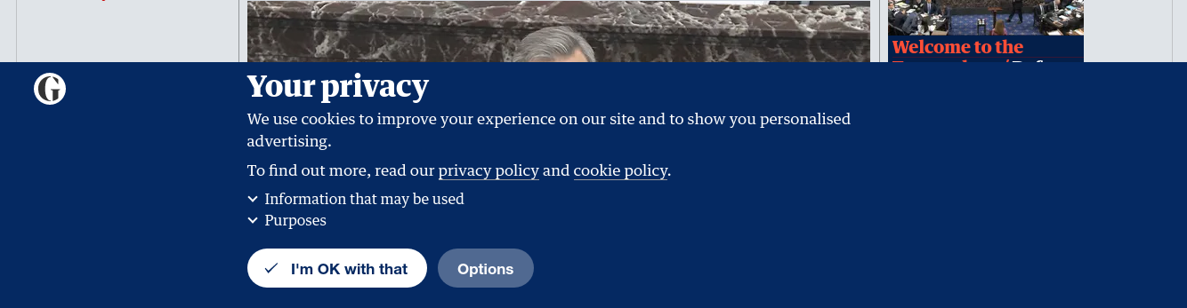 See how to hide a cookie banner