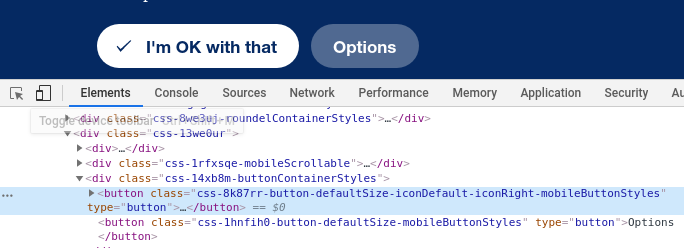 Element highlighted