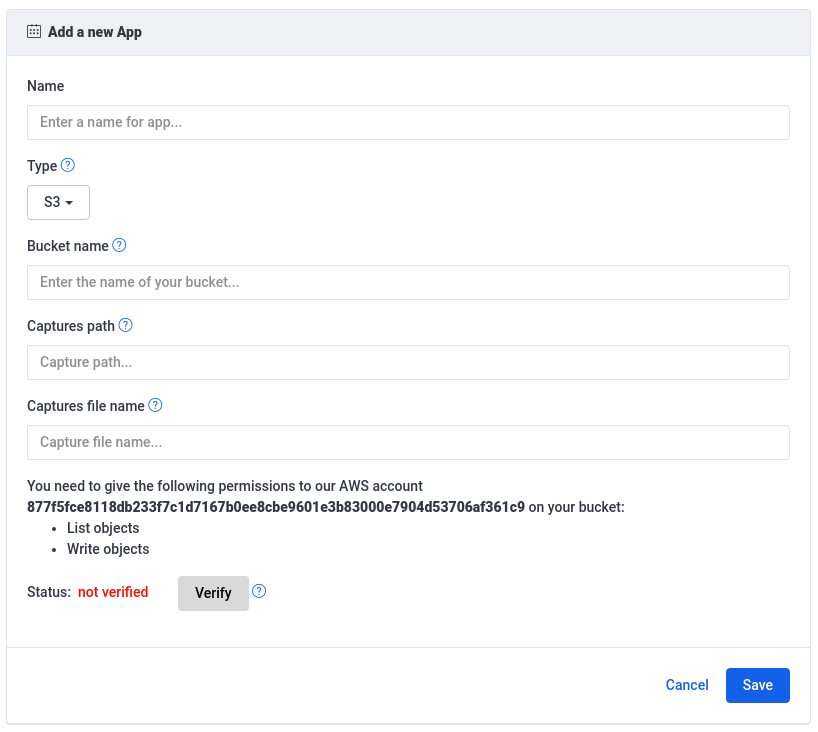 Create a new App