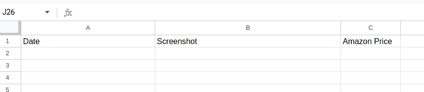 Google Spreadsheet App (screenshot 1)
